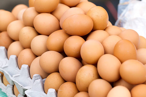 istock Pile of Brown Chicken Eggs 178866183