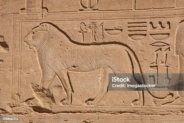 Tempio Di Karnak Egittoesterno Gli Elementi - Fotografie stock e altre immagini di Africa - Africa, Ambientazione esterna, Amon
