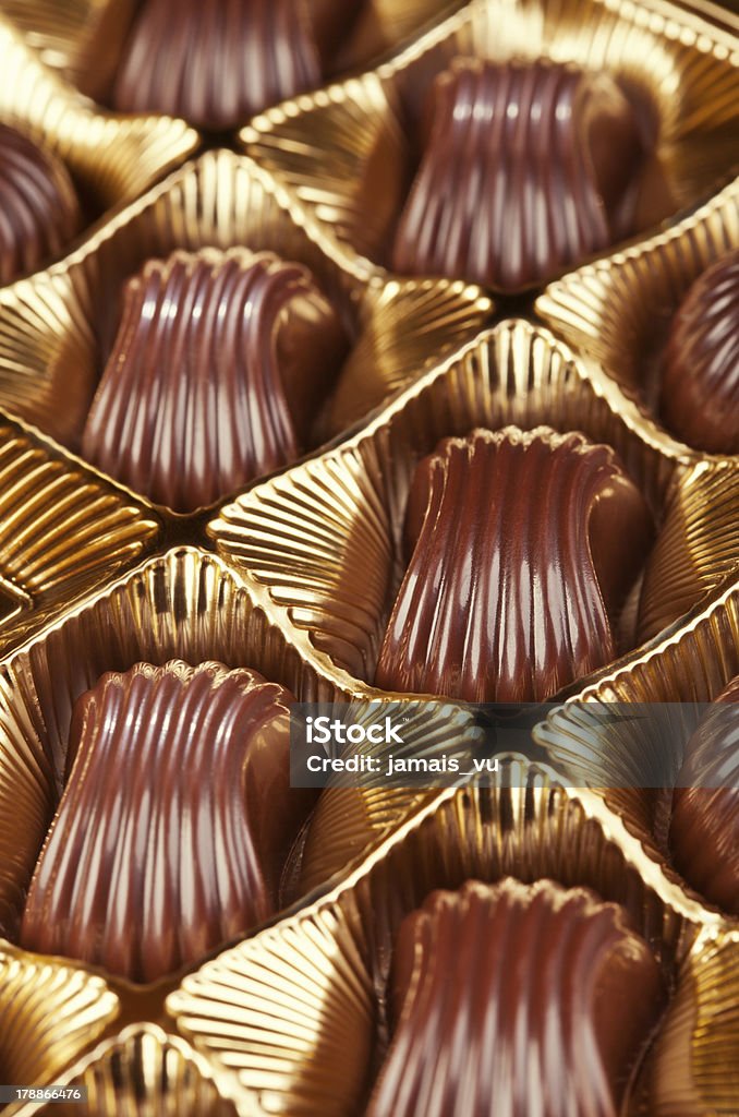 Box with chocolate pralines - Photo de Aliment libre de droits