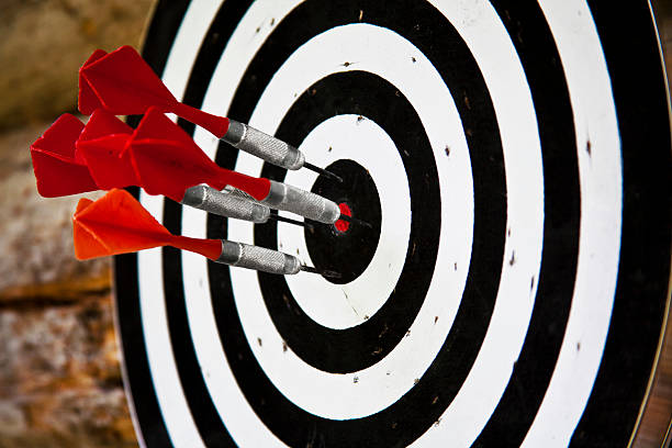 istock Group of red darts 178866799