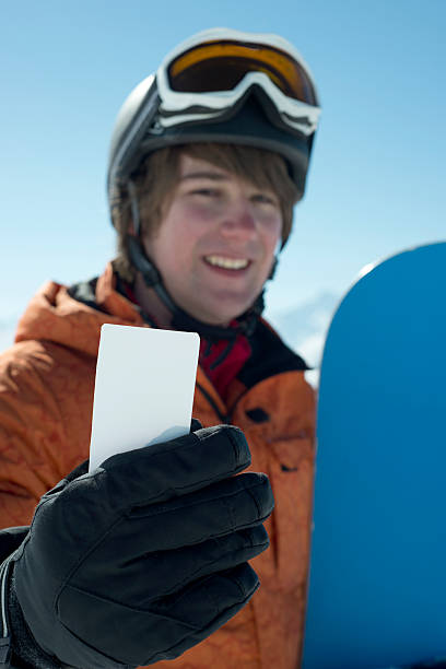 istock Winter Sport business card 178867021