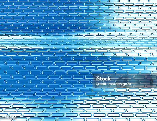 Azul Fondo De Metal Foto de stock y más banco de imágenes de Abstracto - Abstracto, Acero, Agujero