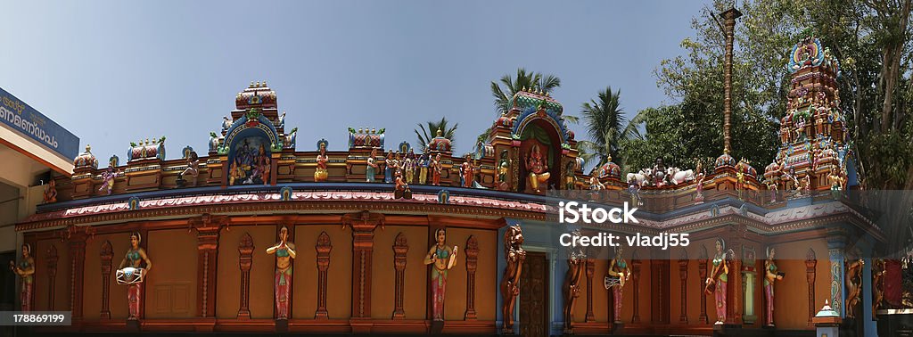 Templo hindú tradicional del sur, Kerala, India - Foto de stock de Antiguo libre de derechos