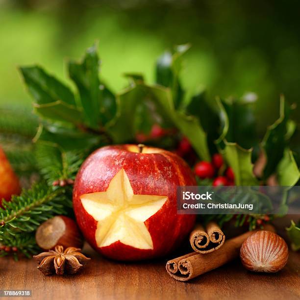 Christmas Time Apple Stock Photo - Download Image Now - Apple - Fruit, Christmas, Christmas Decoration