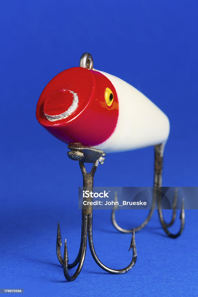 Old pesca Lure - Foto de stock de Afiado royalty-free