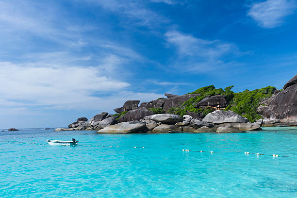 istock Sailing rock at Similan island 178870950