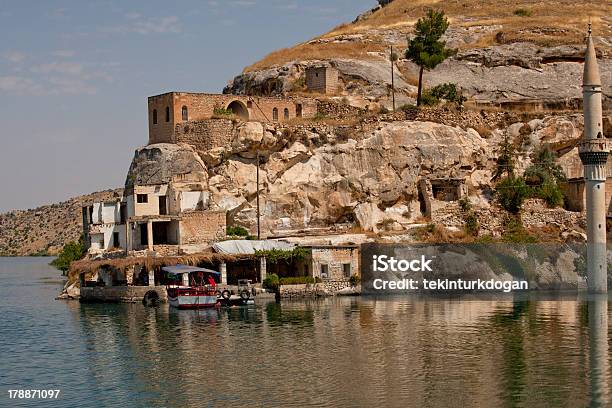 Halfeti Mosque Submerged Under Waters Of Birecik Dam Urfa Turkey Stock Photo - Download Image Now