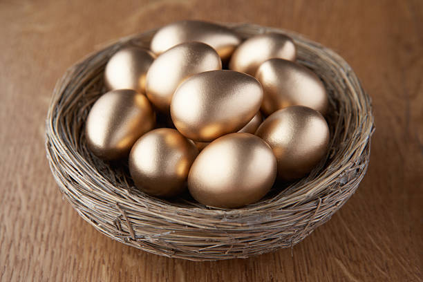 istock Basket of golden eggs 178871468