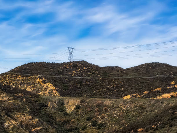 istock Power Transmission Towers on a Mountain top 1788726197