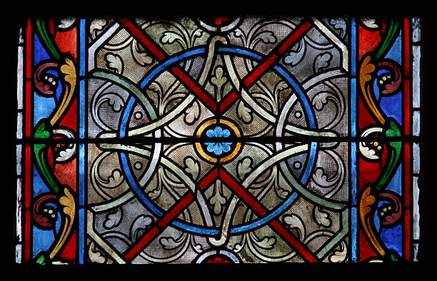 istock Glass window in a church 178872694
