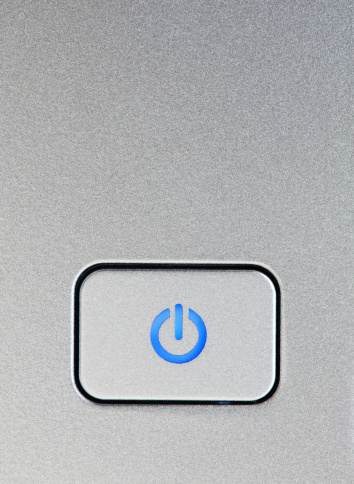 Hidden Power Button Silver Power Button Closeup 照片檔及更多 企業 照片 - 企業, 器材, 垂直構圖 - iStock