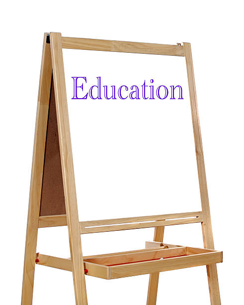 istock White board with the word written education 178873593