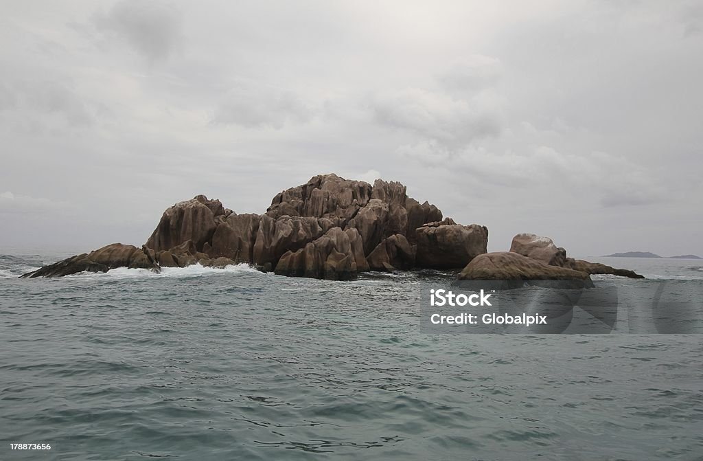 Part St. Pierre Island during a rainy day, Seychelles, Africa Part of St. Pierre Island close to Praslin Island during a rainy day, Seychelles, Indian Ocean, Africa Africa Stock Photo