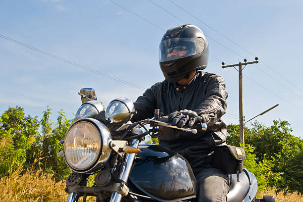 istock motorcycle on a asphalt road. 178873973