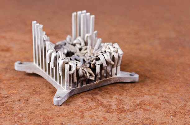 istock molten aluminium heat sink in rusty background 178874317
