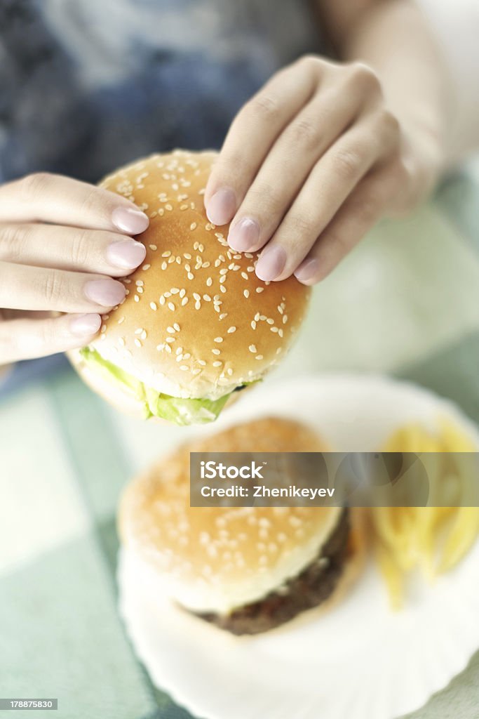 Hamburger - Lizenzfrei Abnehmen Stock-Foto