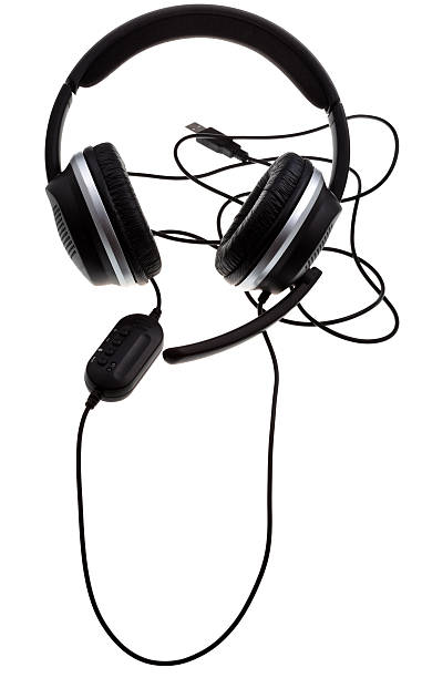istock black headphones with USB port 178876598