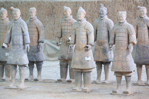 Terracotta warriors of qin dynasty,xian,china