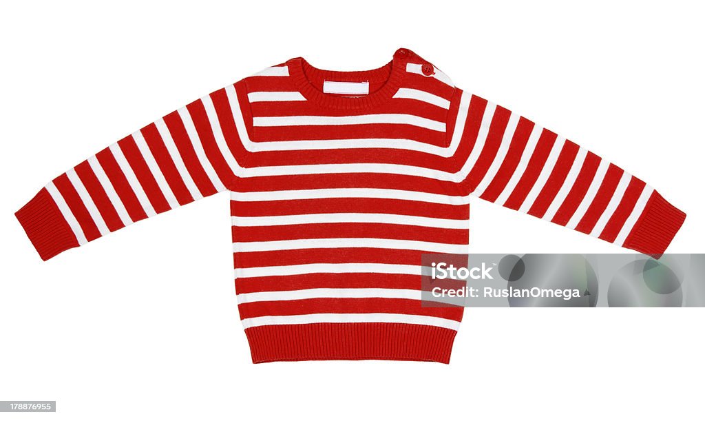 Maglia a righe arancioni per i bambini - Foto stock royalty-free di Abbigliamento