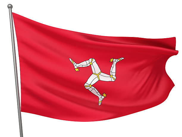 istock Isle of Man National Flag 178877620