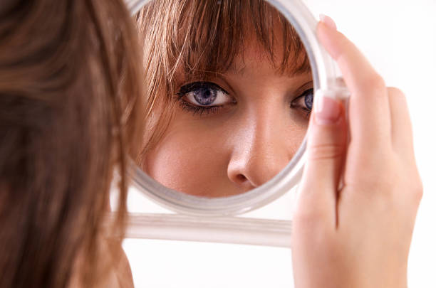 istock Beautiful girl and a mirror 178878984