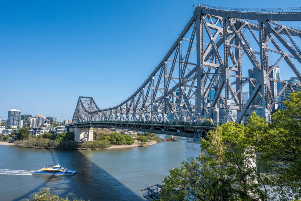 istock Ferry going under Story Bridge in Brisbane, Australia 1788792420
