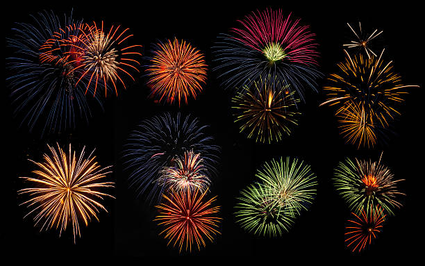 istock Collage of festive fireworks 178879502