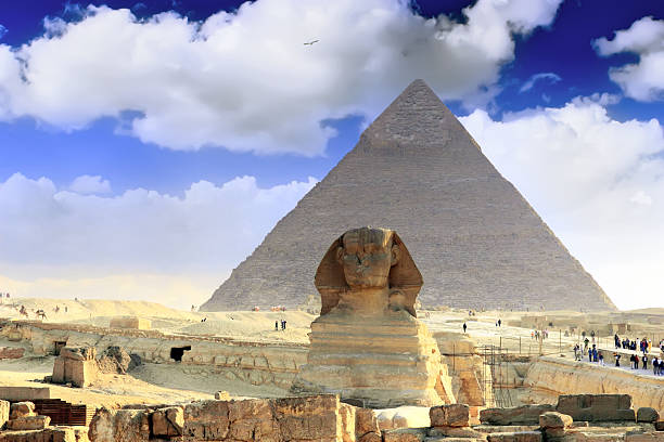 istock Great Pyramid of Pharaoh Khufu, and the Sphinx. 178881004