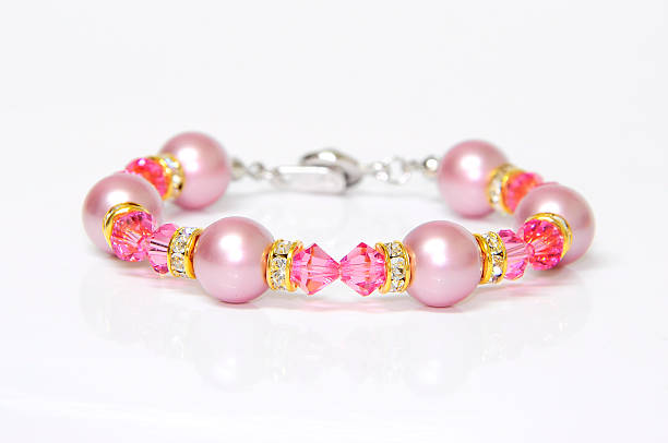 istock Shiny crystal bracelet isolated on white 178882466