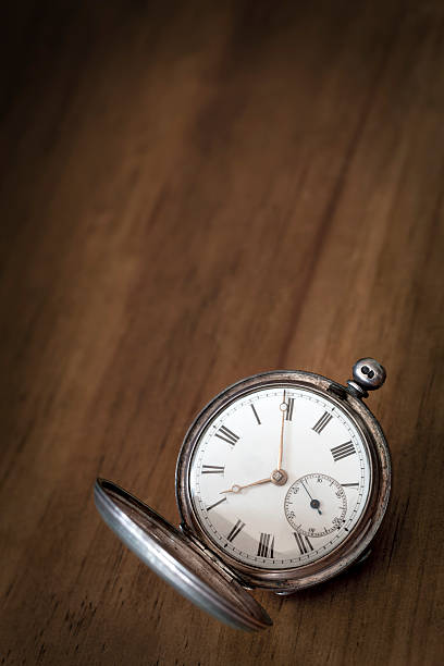 istock Vintage Pocket Watch over Grunge Timber 178882830
