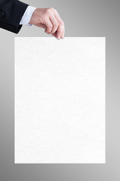 istock White sheet in the men hand 178883433