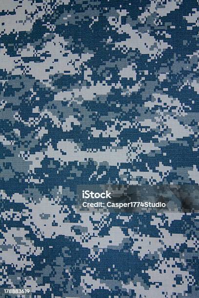 Us Navy Digital Camouflage Fabric Texture Background Stock Photo - Download Image Now