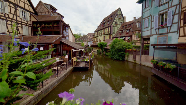 Vibrant-Colored Alsatian-Style French Homes and Businesses in Colmar