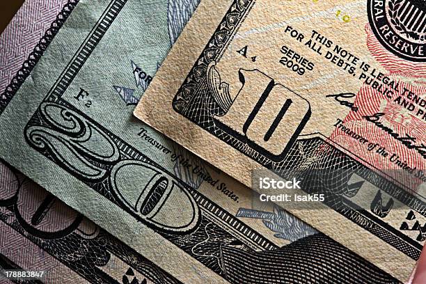 Uniti Dollari - Fotografie stock e altre immagini di Affari - Affari, Attività bancaria, Banconota