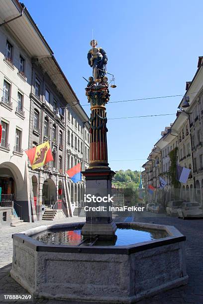 Fontana Della Giustizia Berna Svizzera - Fotografie stock e altre immagini di Città di Zurigo - Città di Zurigo, Fontana - Struttura costruita dall'uomo, Svizzera