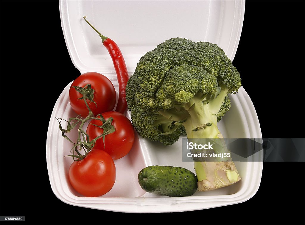 Vista de cerca de verduras Aislado en blanco y negro backgroun - Foto de stock de Alimento libre de derechos