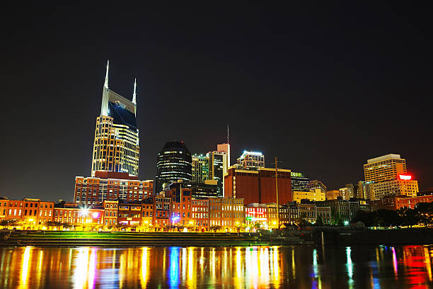istock Downtown Nashville cityscape in the night 178885012
