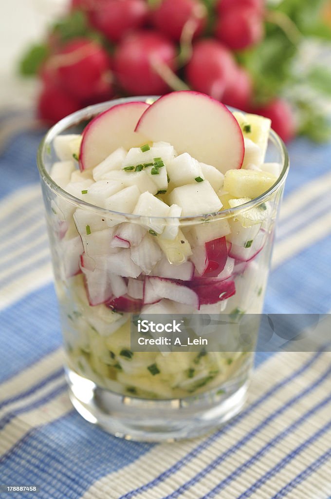 Spring salad with radish Appetizer Stock Photo