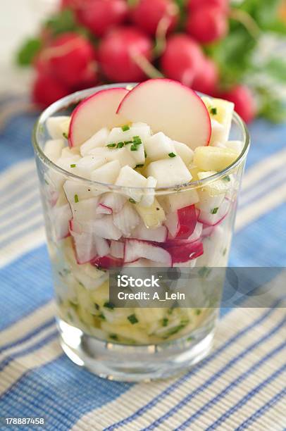 Spring Salad With Radish Stock Photo - Download Image Now - Appetizer, Breakfast, Chive