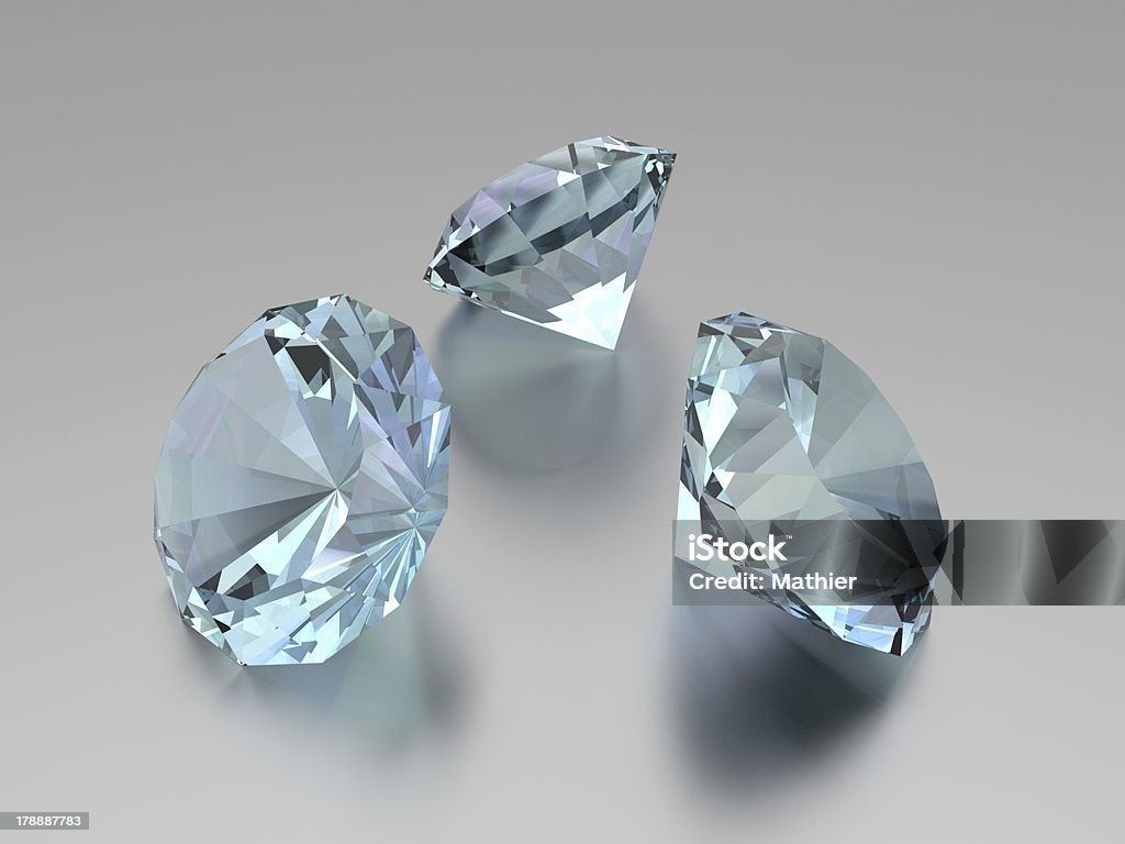 3 D Diamentu - 3 Gems - Zbiór zdjęć royalty-free (Biały)