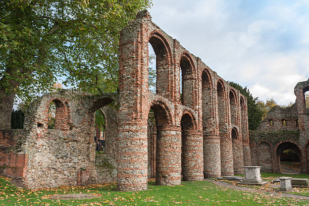 Colchester Essex uk ruins Roman ruins in Colchester Essex essex england stock pictures, royalty-free photos & images