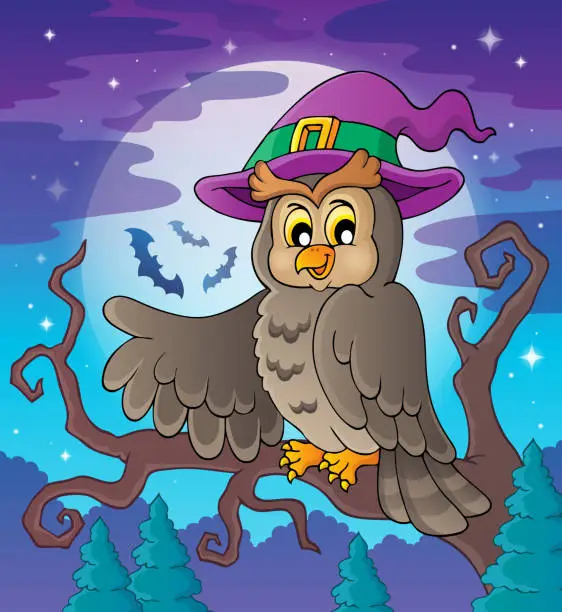 Vector illustration of Owl theme image 3