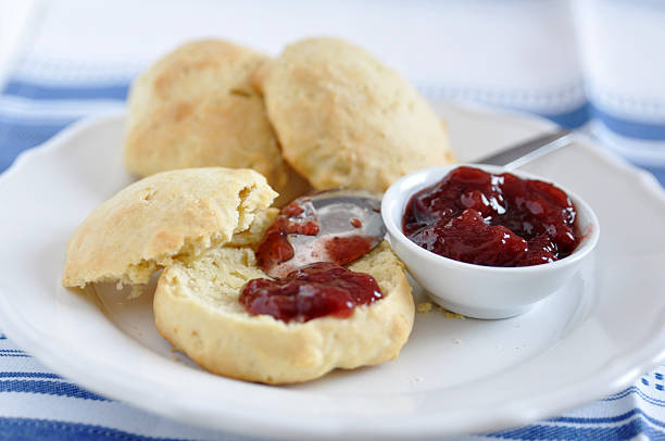 istock English scones with cream and strawberry jam 178888858