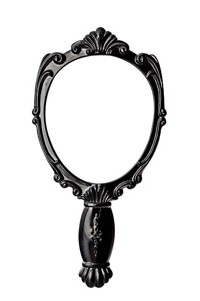 istock Vintage hand mirror on white background with clipping path 178888984