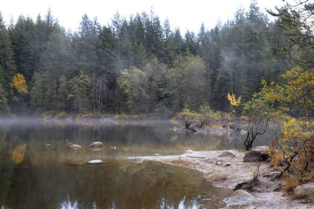 istock Rice Lake with fog, North Vancouver, BC, Canada 1788890434