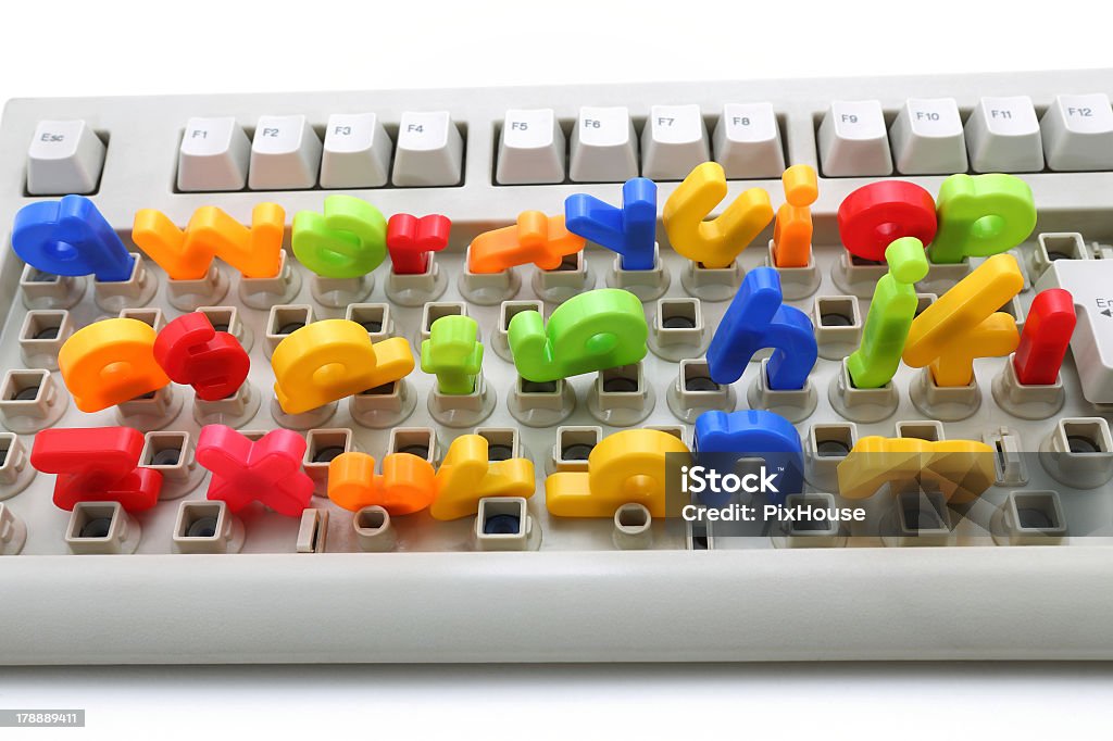 Colorido teclado - Foto de stock de Aprender libre de derechos