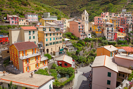 Picturesque Manarola town at Cinque Terre coast