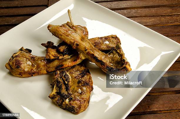 Grelhado Chops Carneiro - Fotografias de stock e mais imagens de Almoço - Almoço, Assado, Carne