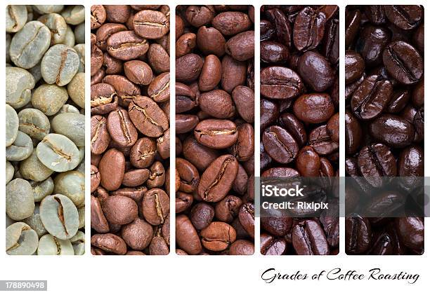 Los Grados De Café Malvaviscos Foto de stock y más banco de imágenes de Asado - Alimento cocinado - Asado - Alimento cocinado, Grano de café tostado, Café - Cultivo