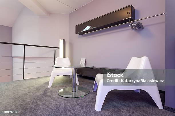 Living Room Stock Photo - Download Image Now - Apartment, Architecture, Attic